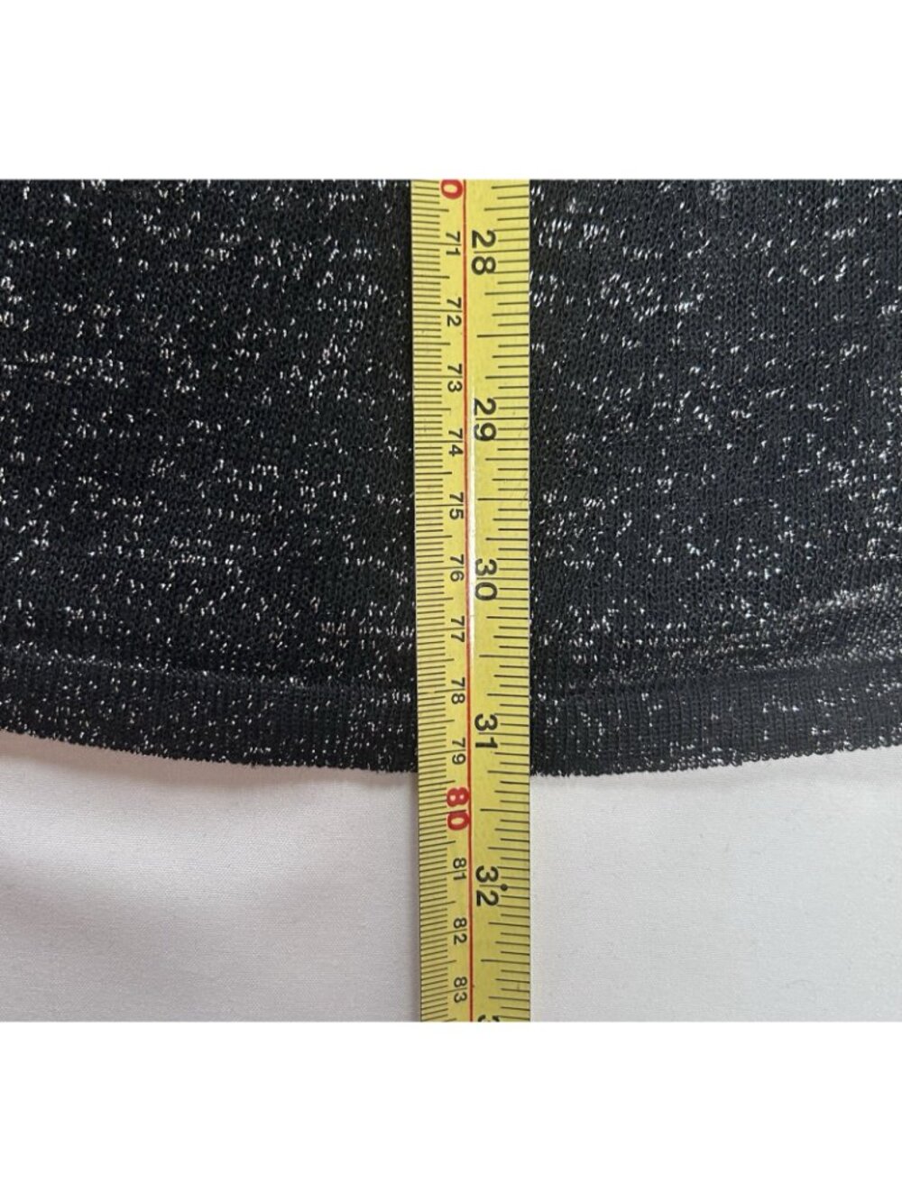 Eileen Fisher Metallic Linen Blend Lagenlook Cardigan Black Silver Women’s M - Picture 7 of 7